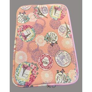 Arvok 12 Inch Pink Laptop Sleeve Case With Paris Eiffel Tower Pattern T32 Q